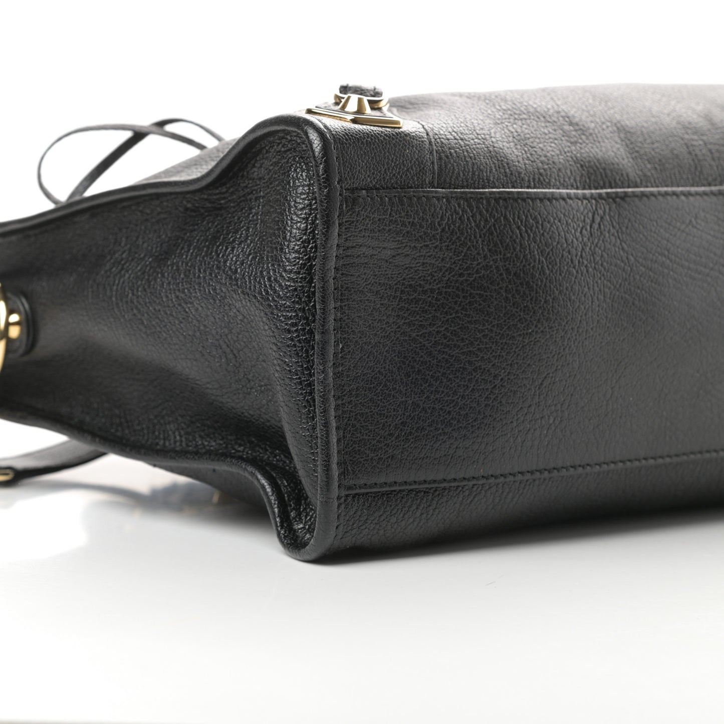 Chevre Gold Metallic Edge Hardware City Black