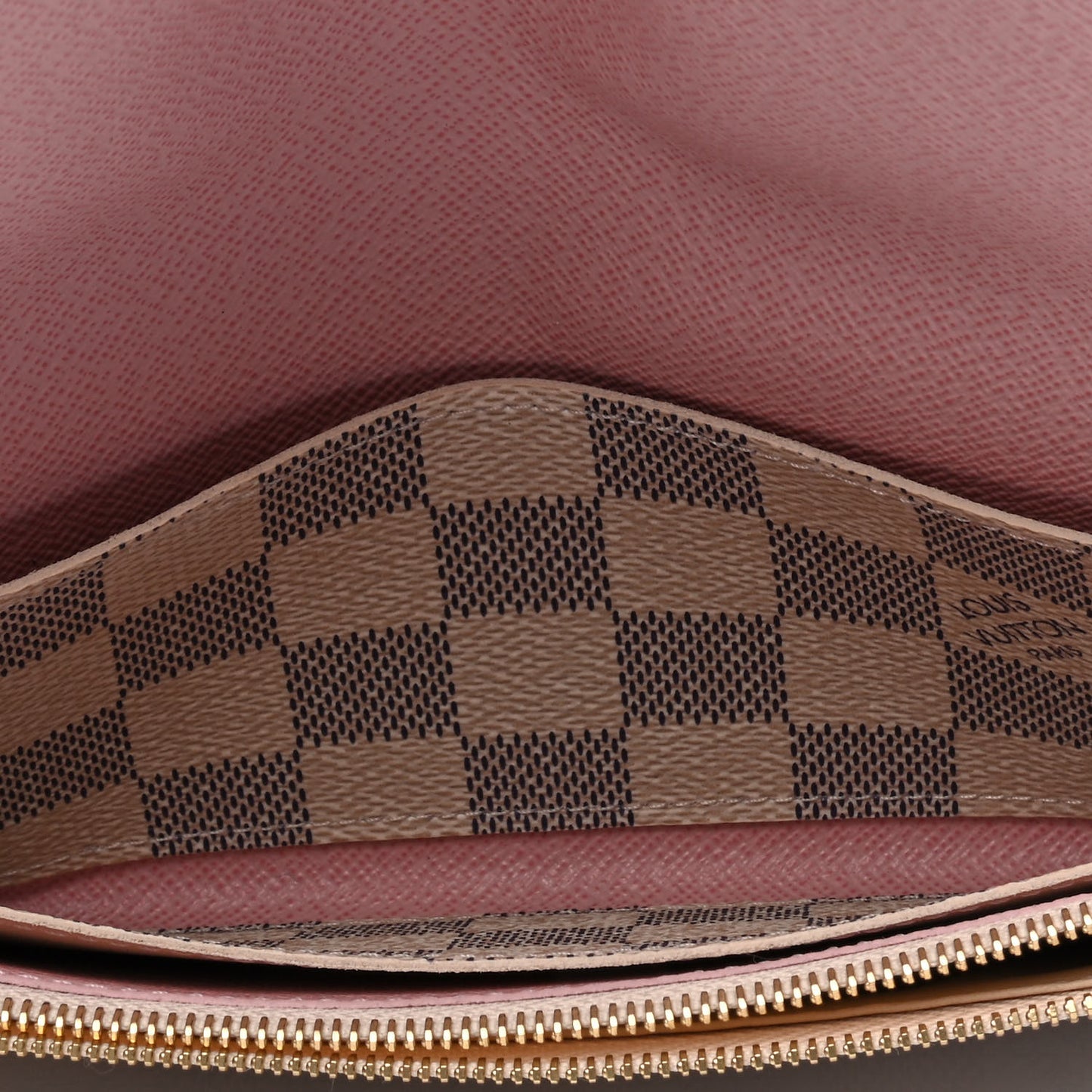 Damier Azur Emilie Wallet Rose Ballerine
