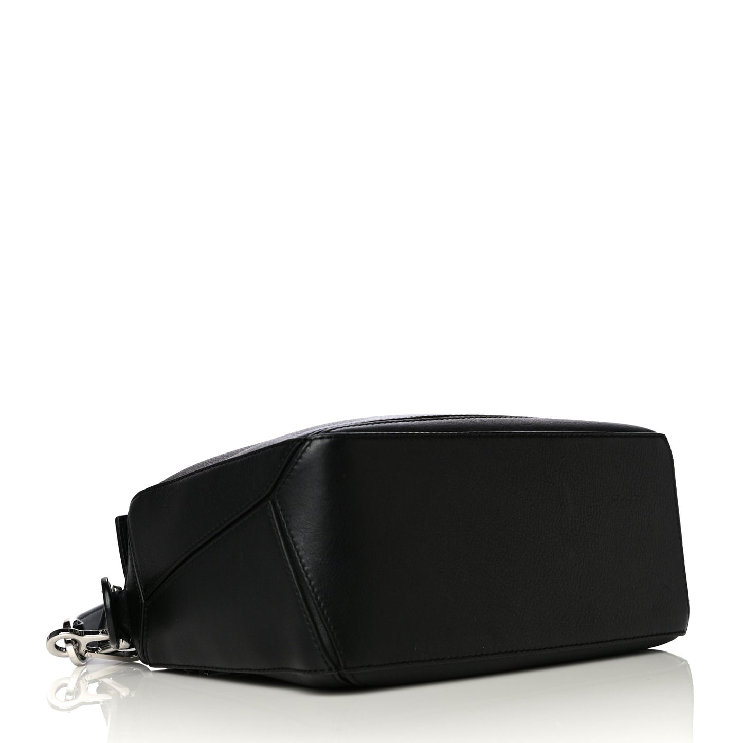 Calfskin Small Puzzle Bag Black