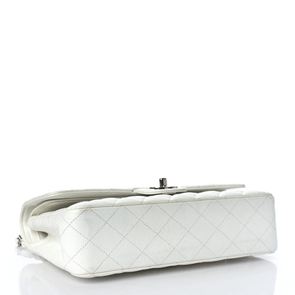 Chanel Caviar Quilted Medium Double Flap White 4 of 10
