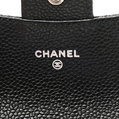 Chanel Caviar Quilted Flap Card Holder Wallet Black 6 of 9