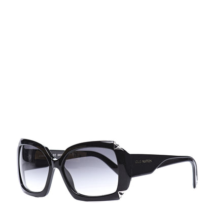Louis Vuitton Acetate Hortensia Sunglasses Z0365W Black Glitter 1 of 8