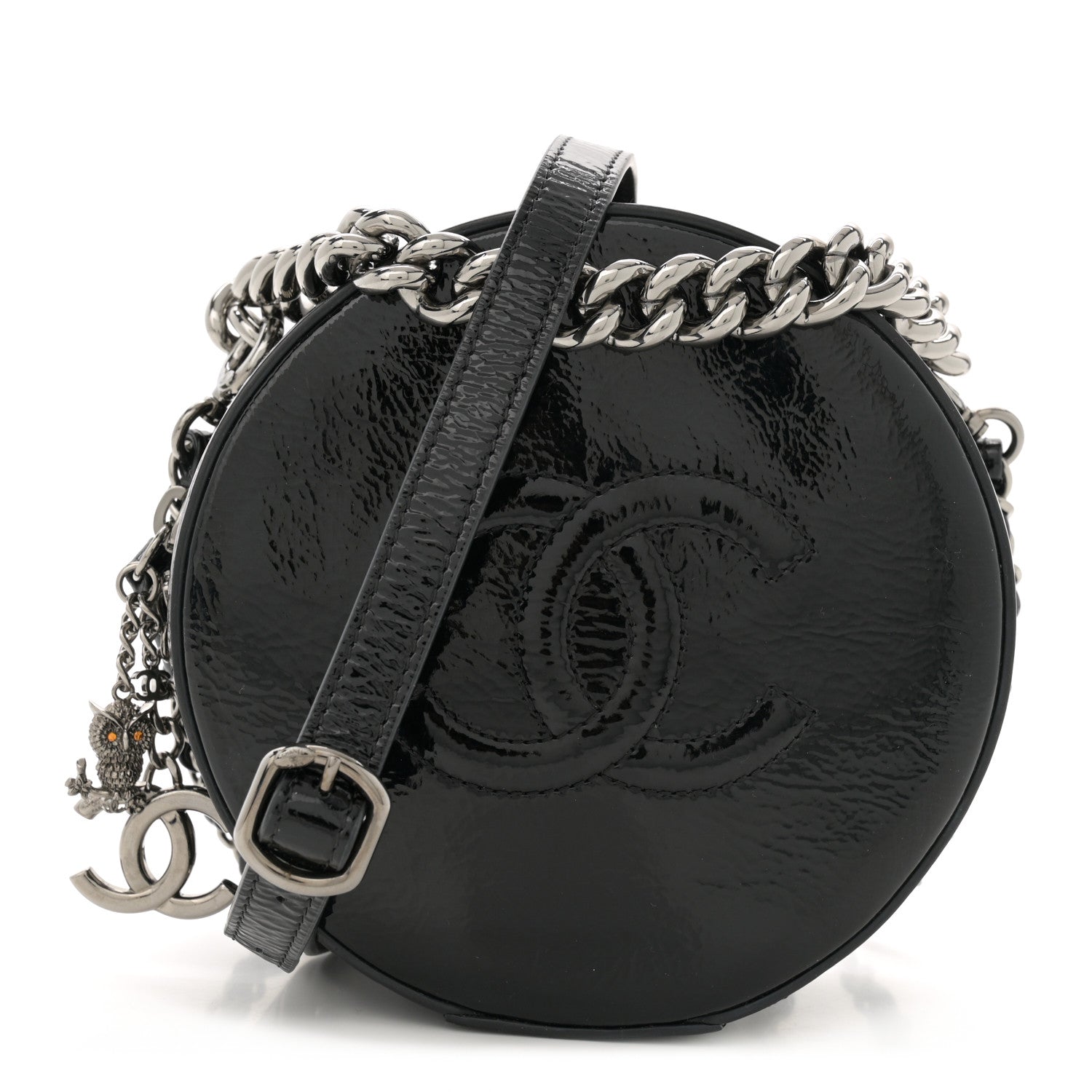 Chanel Patent Round As Earth Evening Bag Black 1 of 11