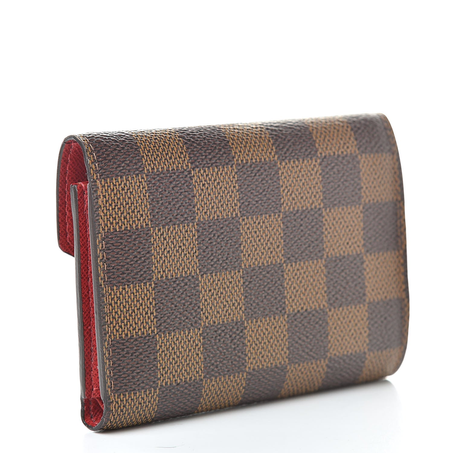 Louis Vuitton Damier Ebene Victorine Wallet Red 3 of 8