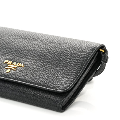 Prada Vitello Daino Mini Crossbody Black 8 of 8