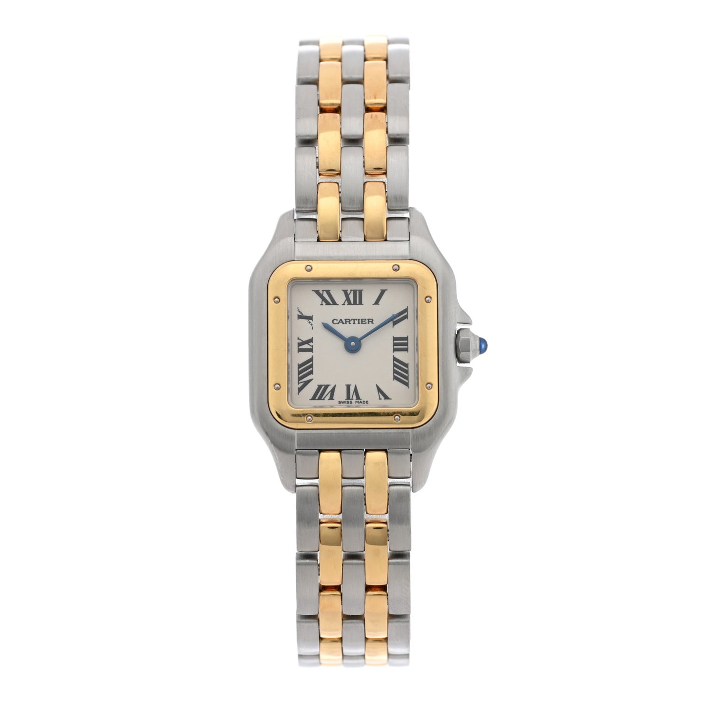 Stainless Steel 18K Yellow Gold 22mm Panthere Quartz Watch
