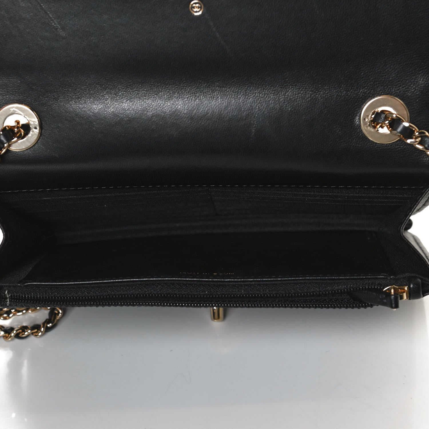 Chanel Lambskin Quilted Trendy CC Wallet On Chain WOC Black 5 of 12