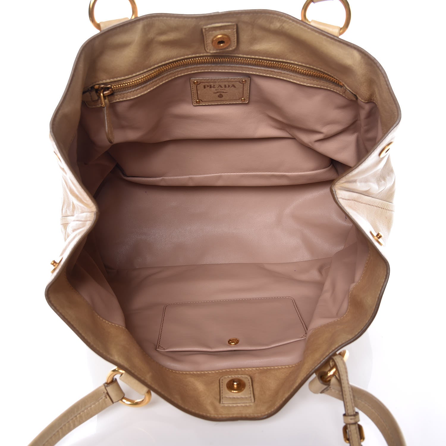 Prada Vitello Shine Tote Quarzo 5 of 13