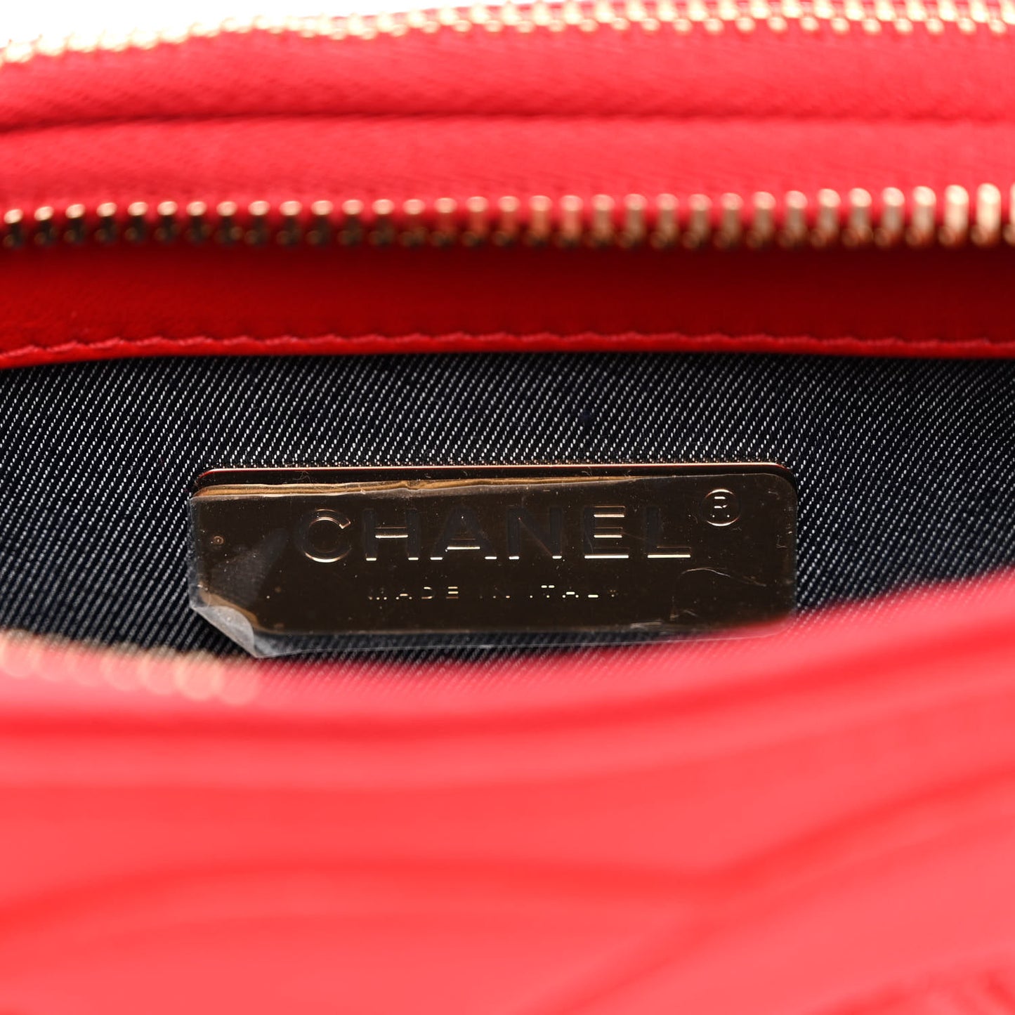 Lambskin CC Mania Waist Belt Bag Red