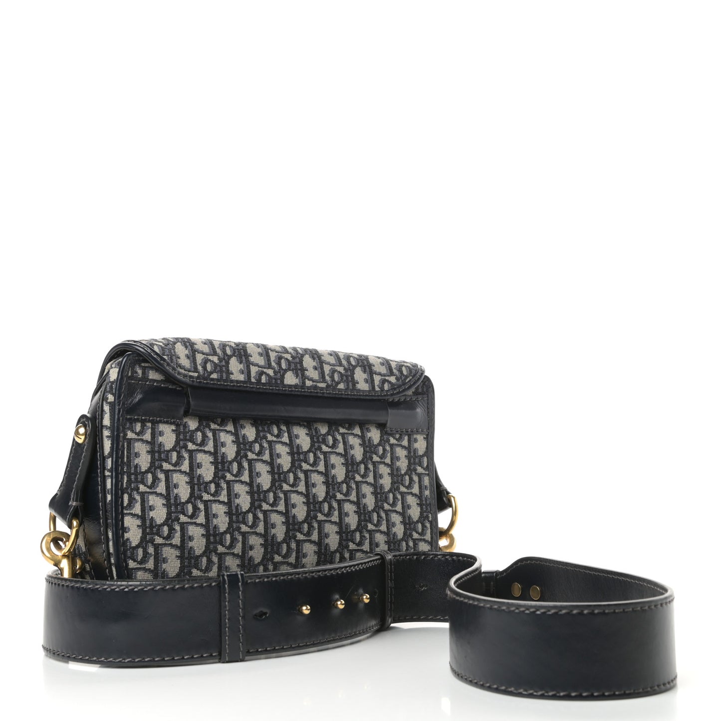 Oblique Crossbody Navy Blue