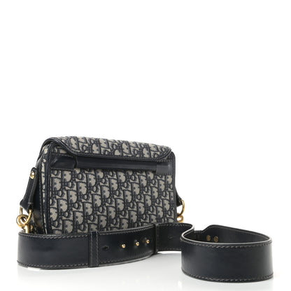 Christian Dior Oblique Crossbody Navy Blue 3 of 9
