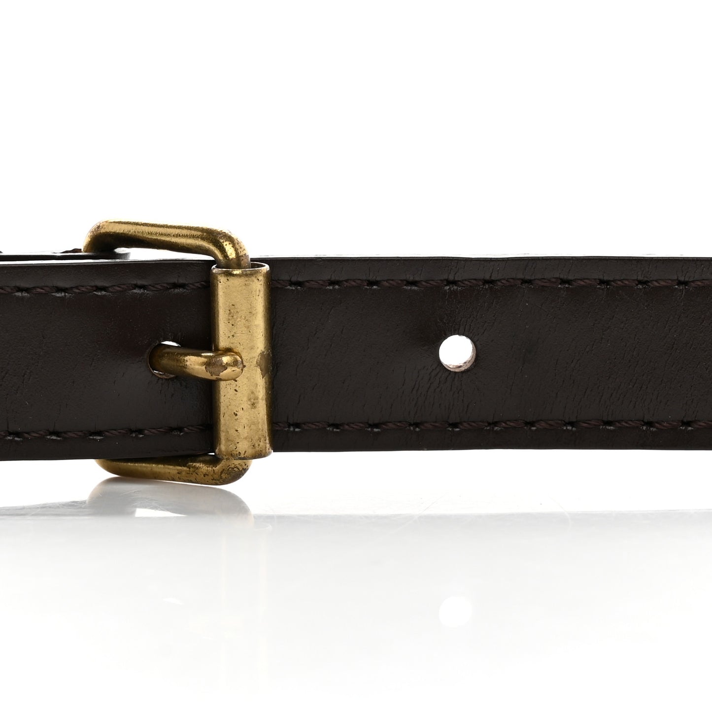 Calfskin Adjustable Speedy Bandouliere Shoulder Strap Brown