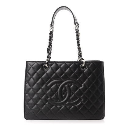 Chanel Caviar Quilted Grand Shopping Tote GST Black 1 of 11