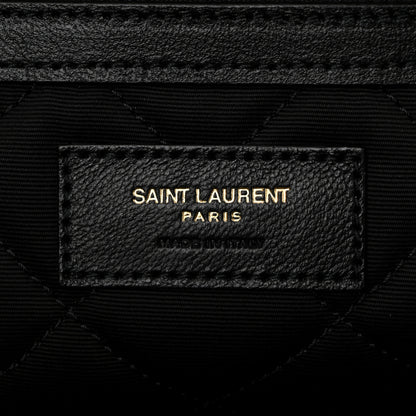 Saint Laurent Calfskin Quilted ES Giant Travel Bag Black 6 of 10