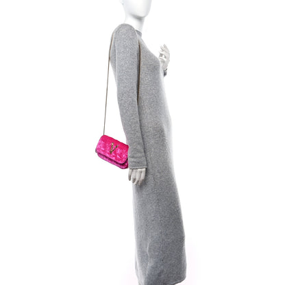 Versace Velvet Quilted Virtus Evening Bag Pink 2 of 10