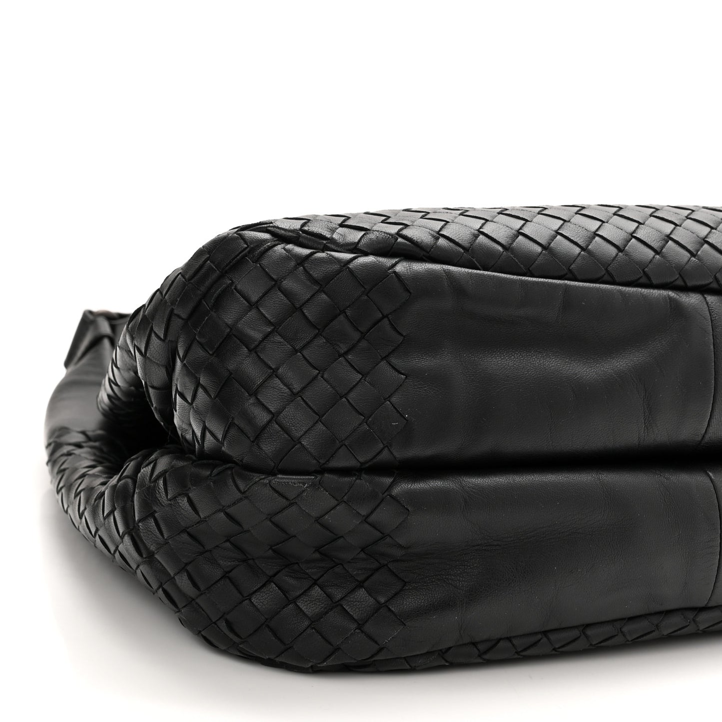 Nappa Intrecciato Medium Campana Black