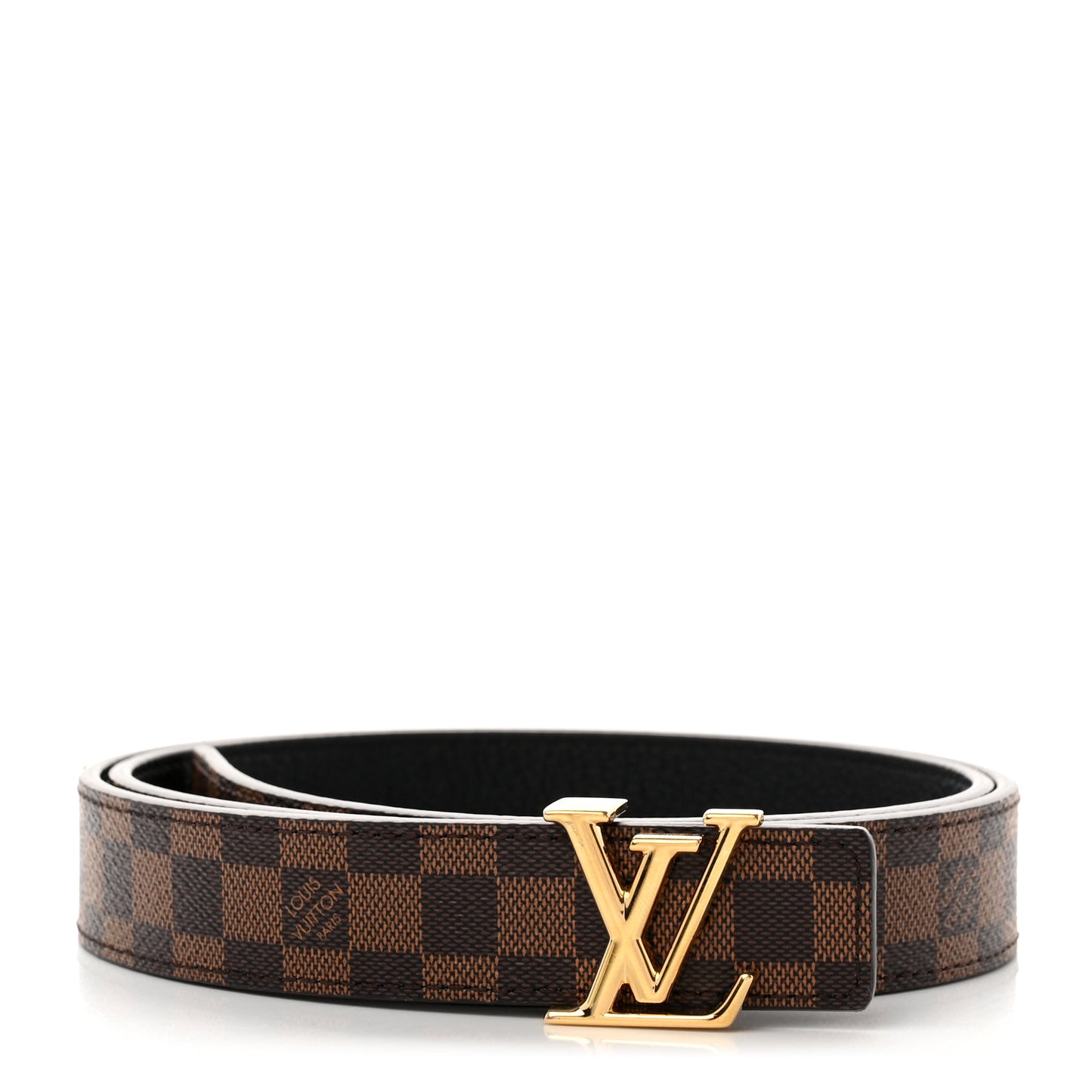 Mini Damier Ebene 25mm LV Initiales Belt 80 32