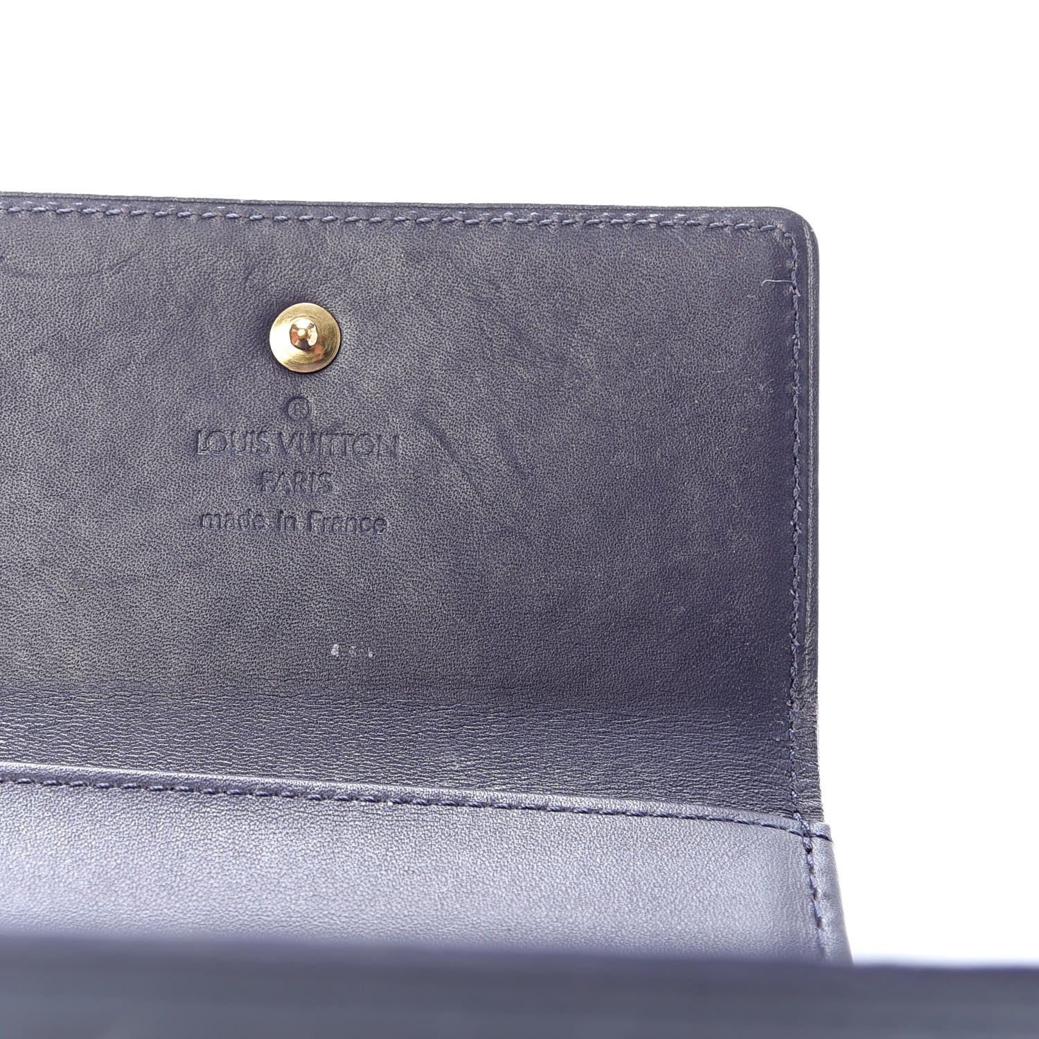 Louis Vuitton Vernis Elise Wallet Indigo 7 of 8