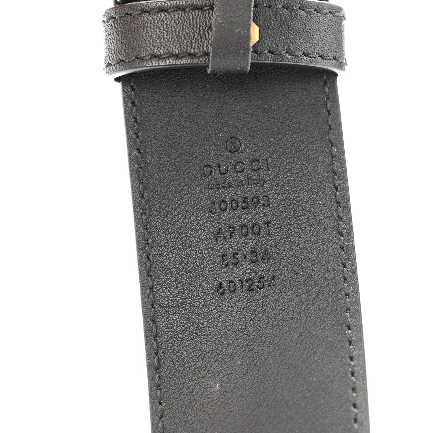 Gucci Calfskin Double G 40mm Belt 85 34 Black 5 of 6