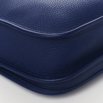 Hermes Taurillon Clemence Evelyne III PM Bleu Encre 9 of 10