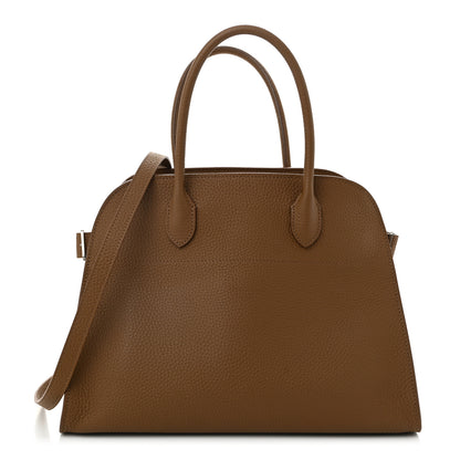 The Row Matte Grained Calfskin Soft Margaux 12 Taupe 1 of 9