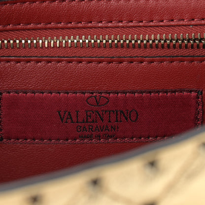 Valentino Garavani Metallic Nappa Rockstud Spike Wallet on Chain Mekong 5 of 9