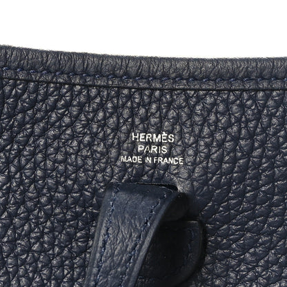 Hermes Taurillon Clemence Evelyne TPM Bleu Nuit 5 of 9