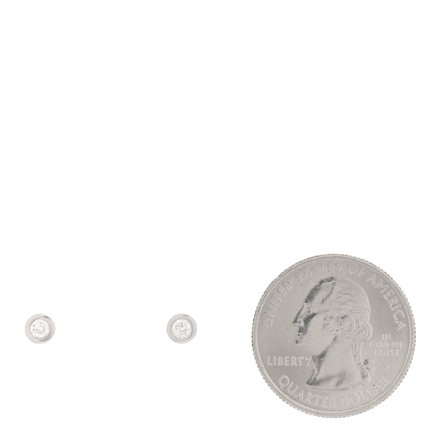 Platinum Diamond .16ctw Elsa Peretti Diamonds By The Yard Earrings