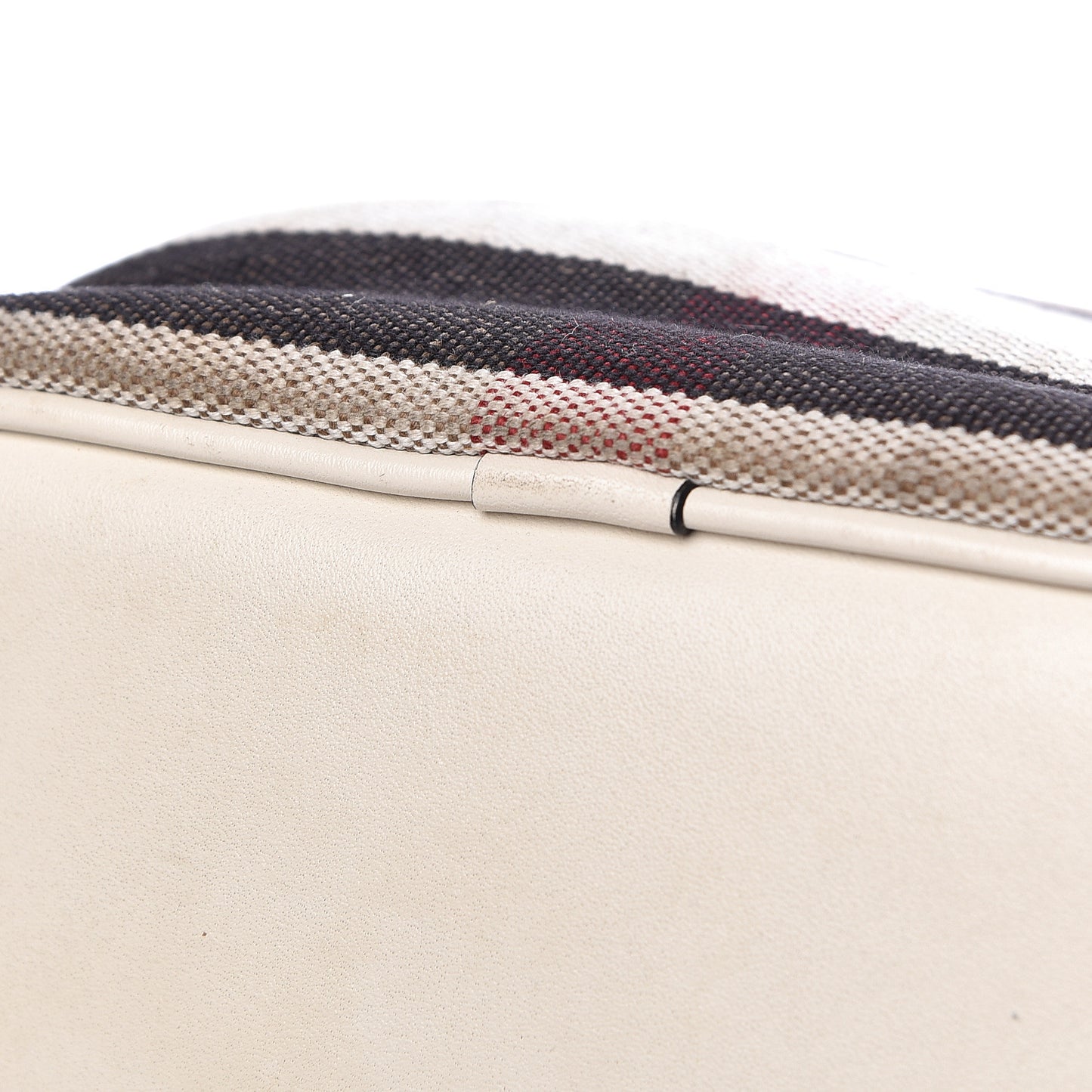 Canvas Mega Check Medium Ashby Hobo White