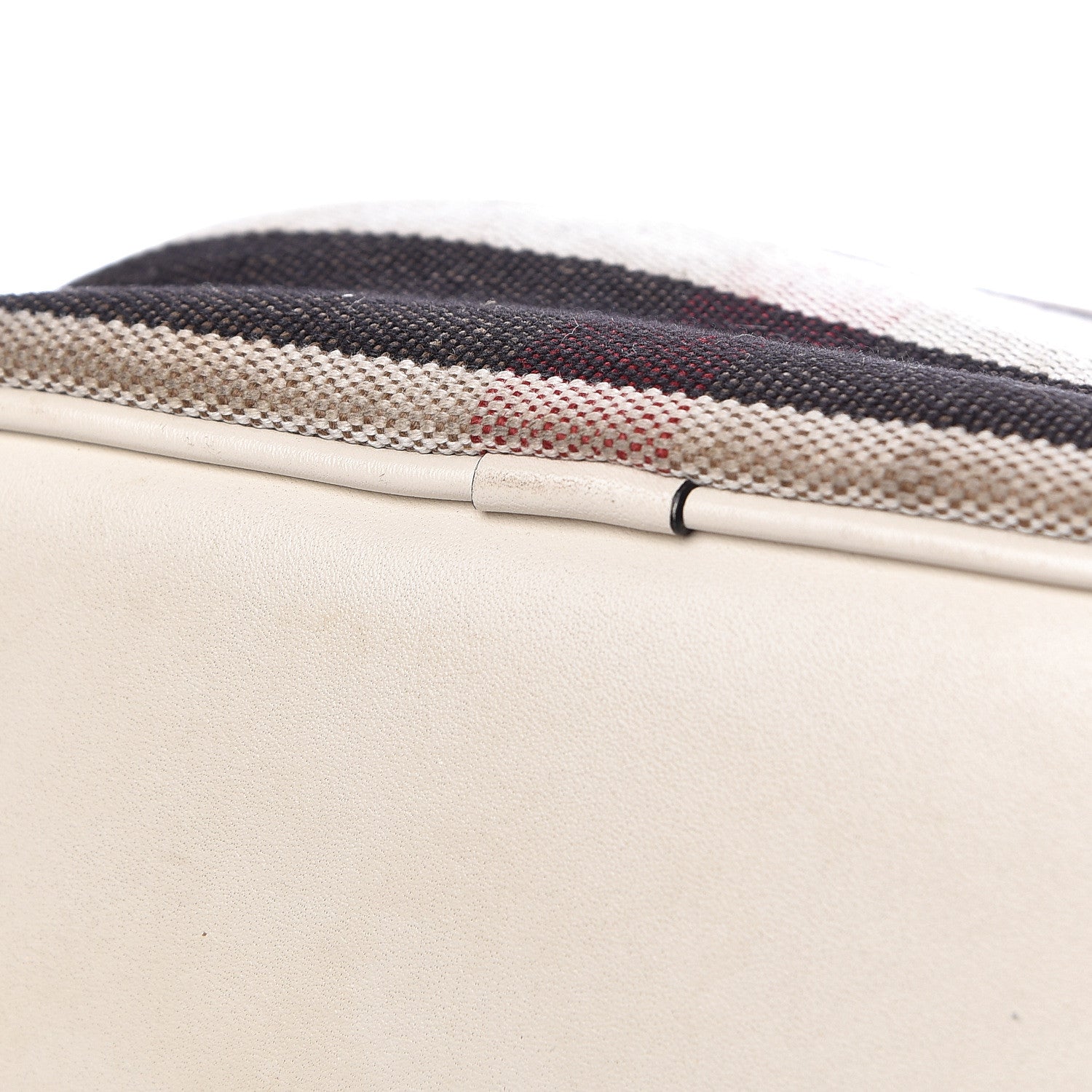 Burberry Canvas Mega Check Medium Ashby Hobo White 22 of 26