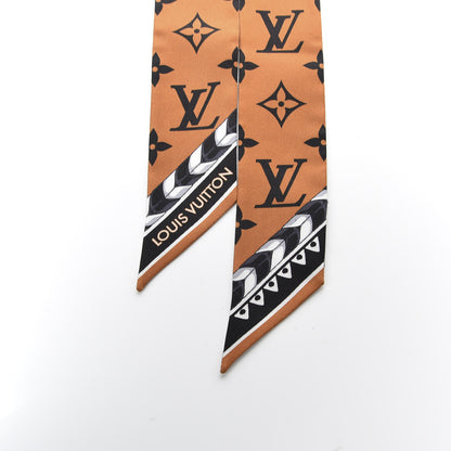 Louis Vuitton Silk Monogram LV Crafty Bi Color BB Bandeau Caramel Black 2 of 4