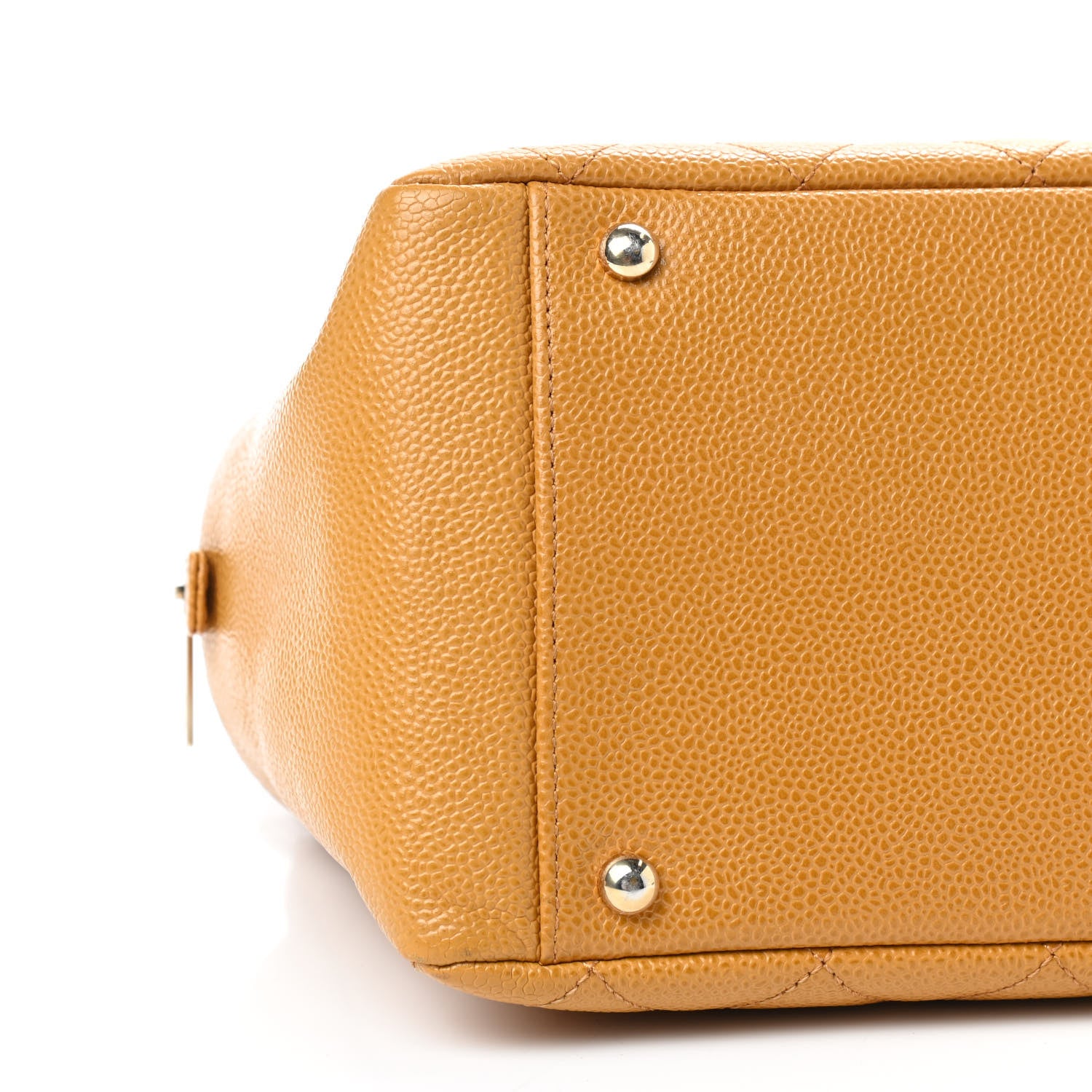 Chanel Caviar Quilted Petit Timeless Shopping Tote PTT Ochre 7 of 8