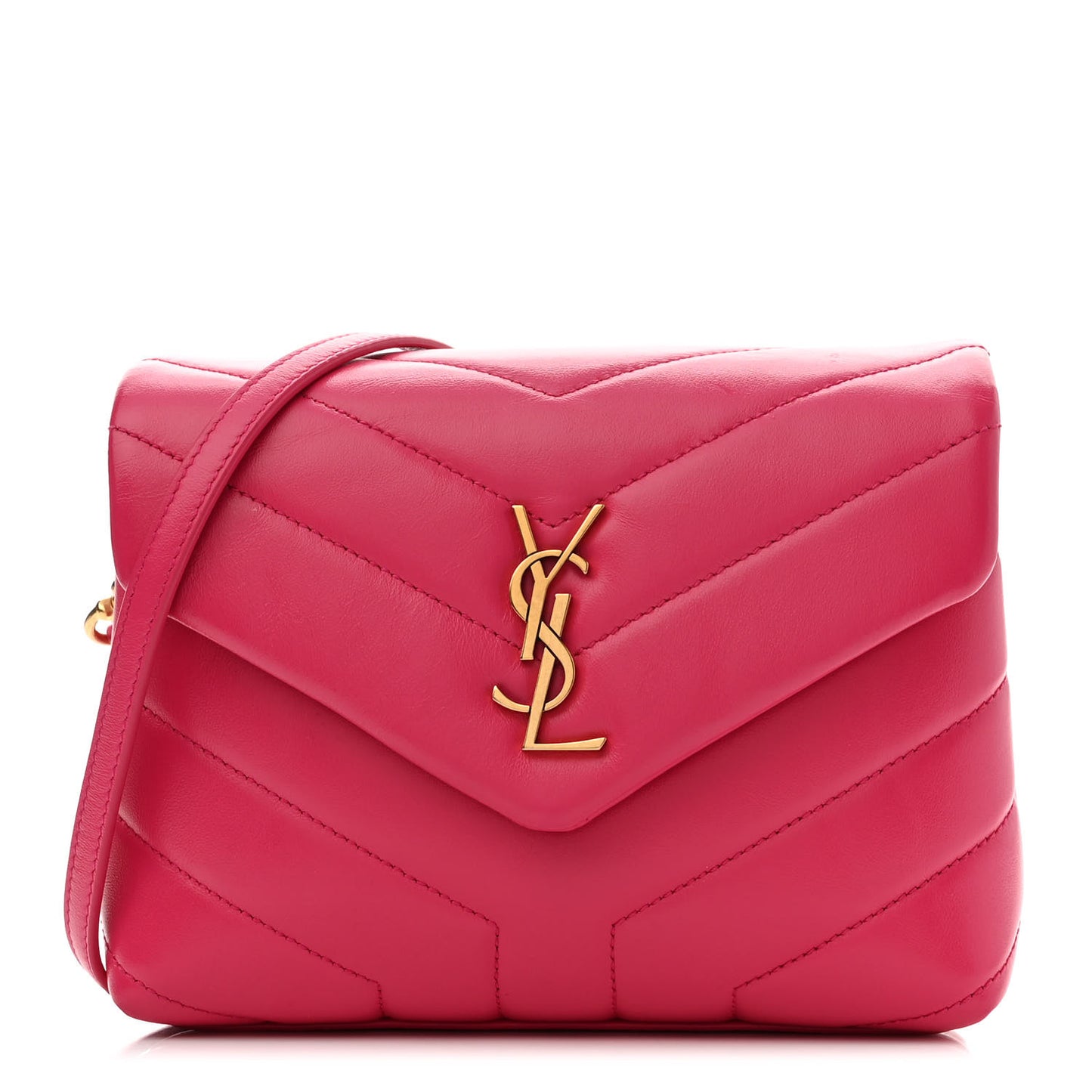 Calfskin Y Quilted Monogram Toy Loulou Crossbody Bag Freesia