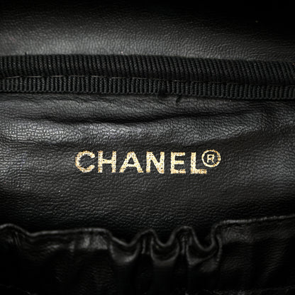 Chanel Caviar CC Vanity Cosmetic Case Black 6 of 11