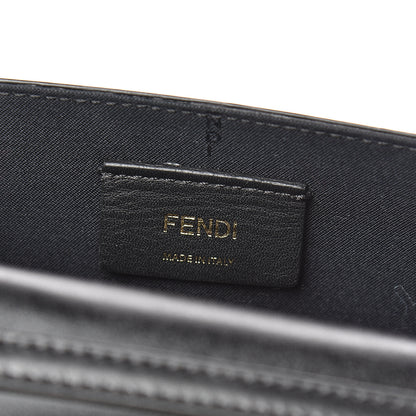 Fendi Vitello Liberty F is Fendi Bi-Color FF 1974 Embossed Envelope Belt Bag Maya Black 8 of 12