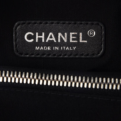 Chanel Patent Calfskin Quilted Plexiglass Boy Shopping Tote Blue 6 of 8