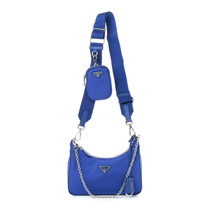 Prada Nylon Re-Edition 2005 Shoulder Bag Indaco 1 of 9
