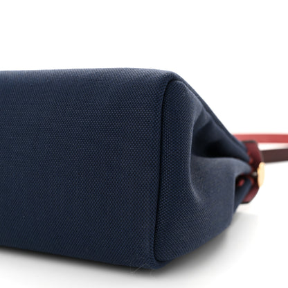 Hermes Toile Militaire Vache Hunter Herbag Zip Retourne 31 PM Rouge Sellier Bleu Marine 11 of 12