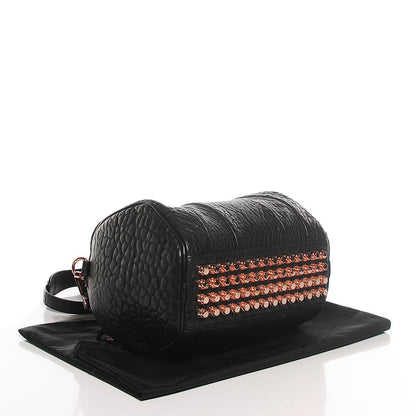 Alexander Wang Pebbled Lambskin Rockie Black Rose Gold Hardware 4 of 6