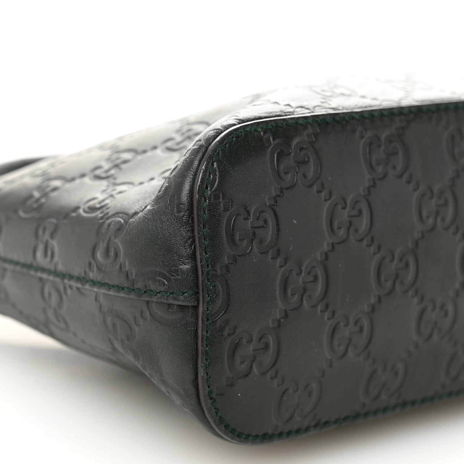 Gucci Guccissima Small Hobo Dark Green 9 of 10