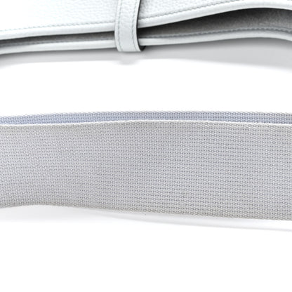 Hermes Taurillon Clemence Evelyne III PM Bleu Pale 12 of 14