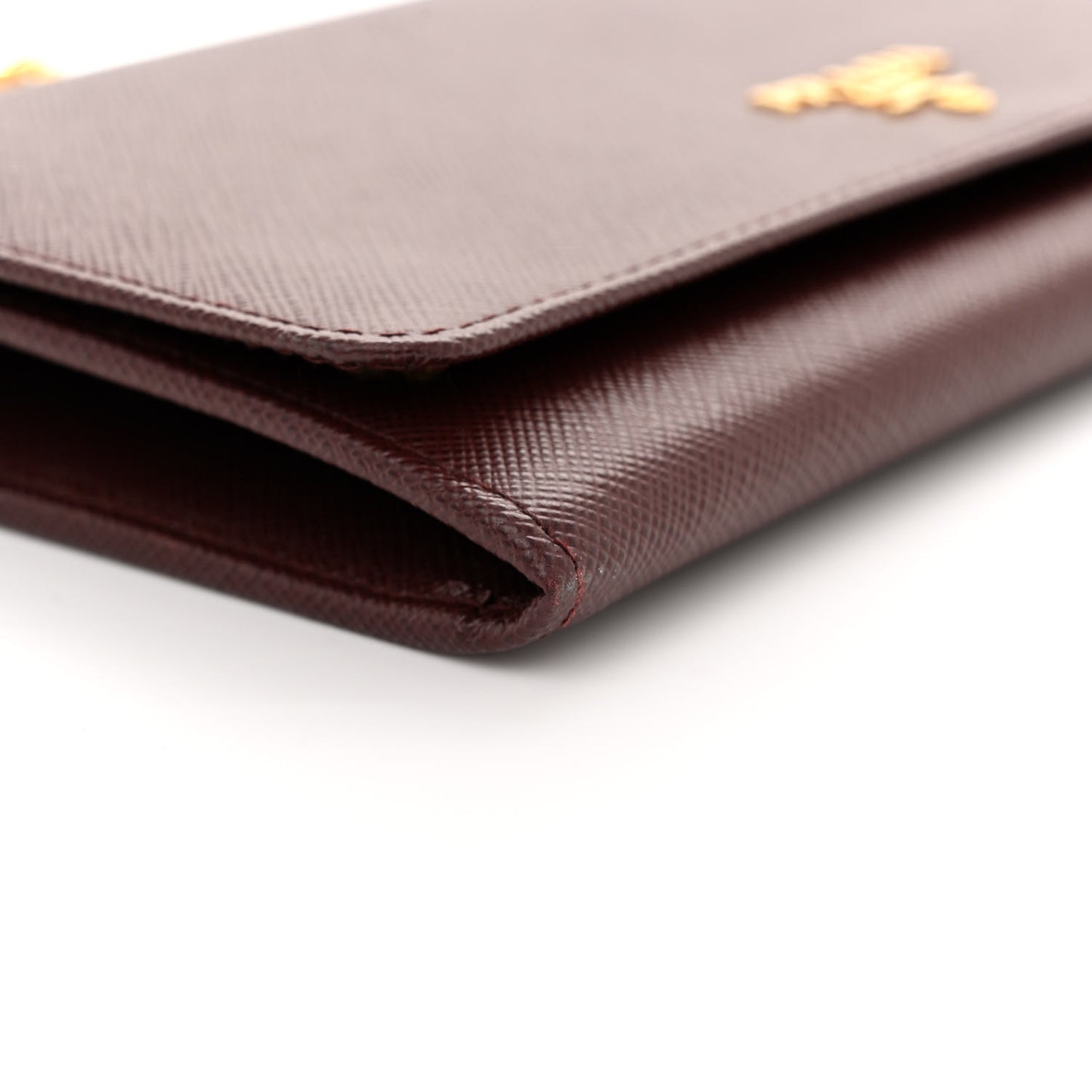 Saffiano Metal Large Chain Wallet Granato