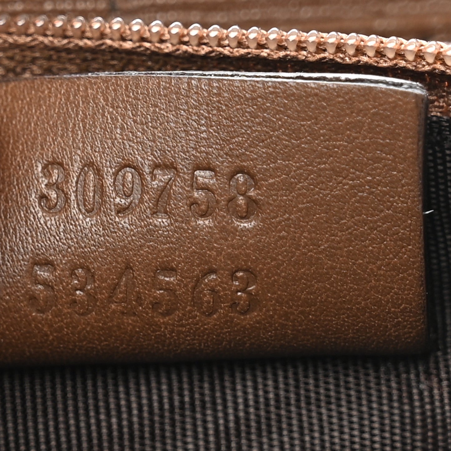 GG Supreme Monogram Nice Zip Around Wallet Maple Brown