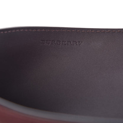Burberry Grainy Calfskin House Check Simon Travel Wallet Wine 7 of 9