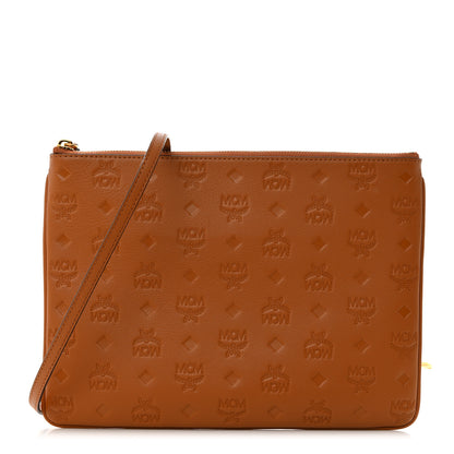 MCM Calfskin Ottomar Crossbody Pouch Cognac 1 of 11