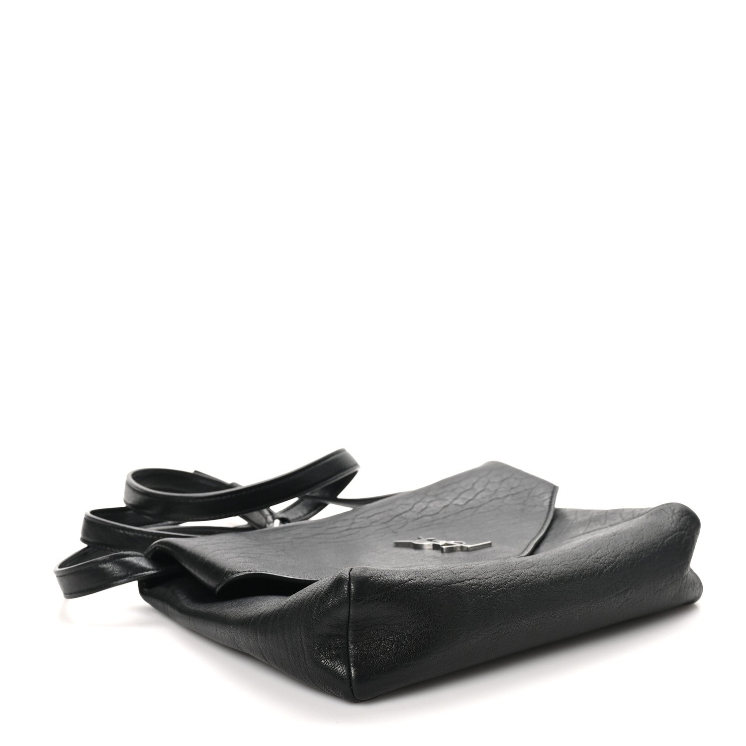 Saint Laurent Lambskin Cassandre Envelope Messenger Black 3 of 10