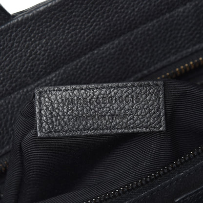 Saint Laurent Grained Calfskin Small Cabas Rive Gauche Black 7 of 15