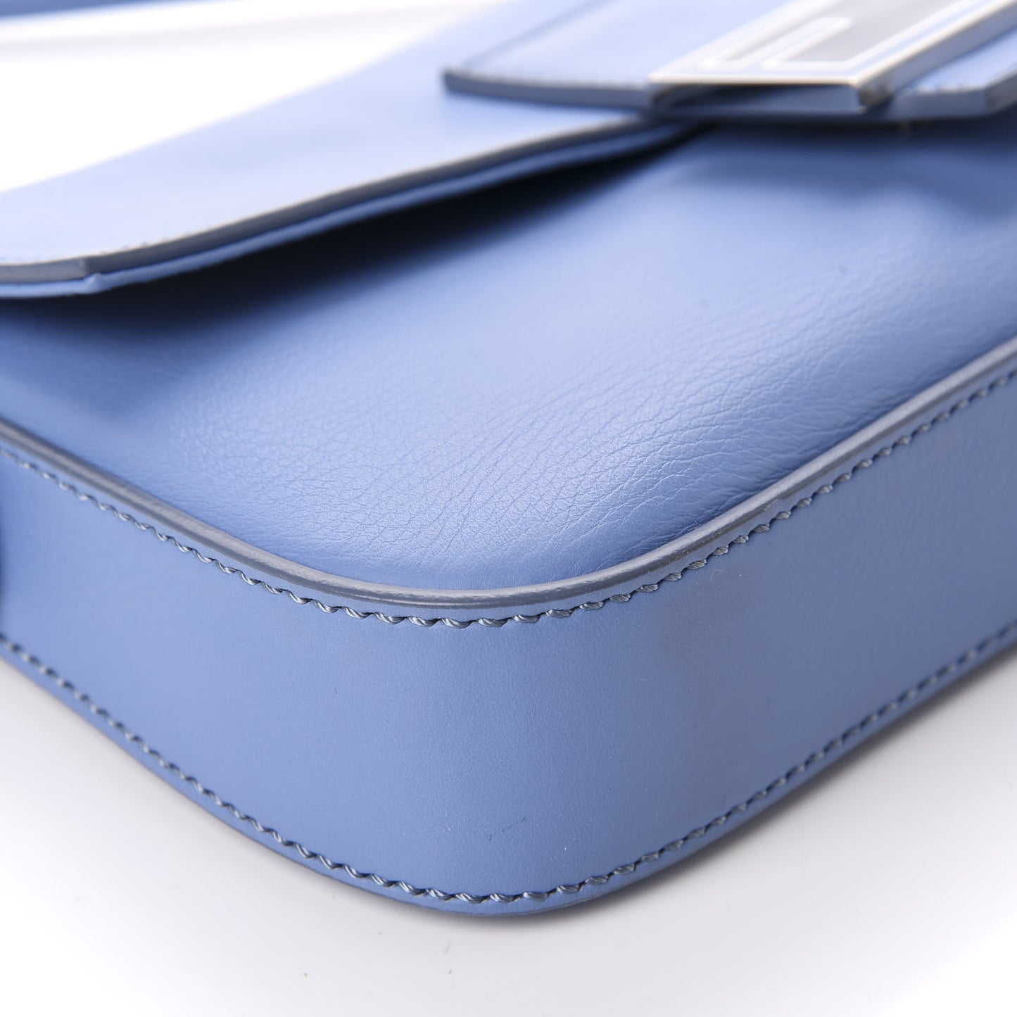 Vitello Enamel Interchangeable Strap Baguette Azzurro Nebula