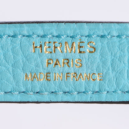 Hermes Togo Kelly Retourne 32 Bleu Atoll 5 of 28