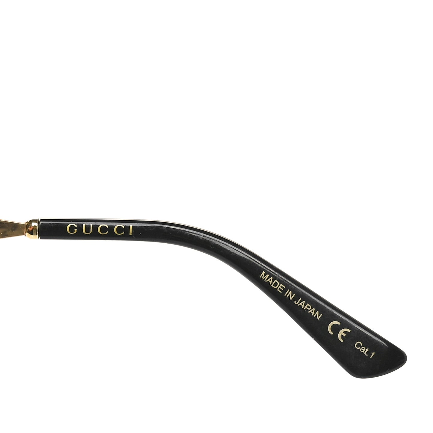 Metal Round Frame GG0595S Sunglasses Gold Black Red
